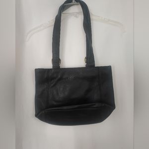 A.Giannetti -  Leather Fall Black Double Handle Bag
